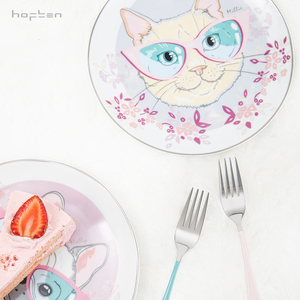 爆款新萌宠4件套家居陶瓷套装